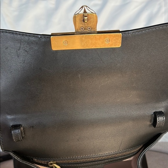 GUCCI Medium GG Supreme Osiride Python Trim Top Handle Bag - Picture 12 of 16